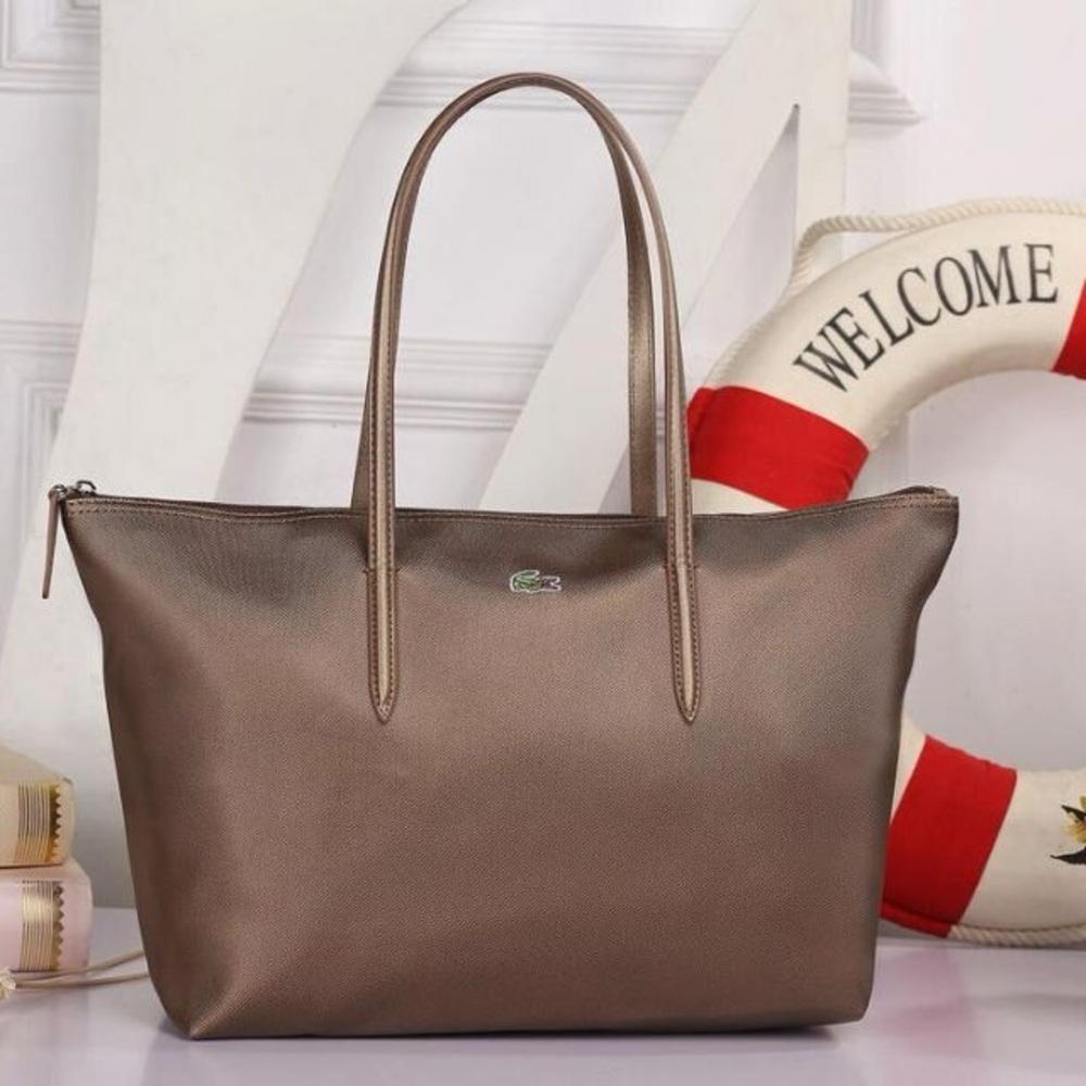 Lacoste Brown Tote Bag